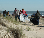Big Shell Beach Cleanup Trash