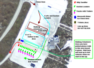 Big Shell Cleanup Parking Lot Diagram