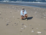 Billy Sandifer enjoying a day on the beach
